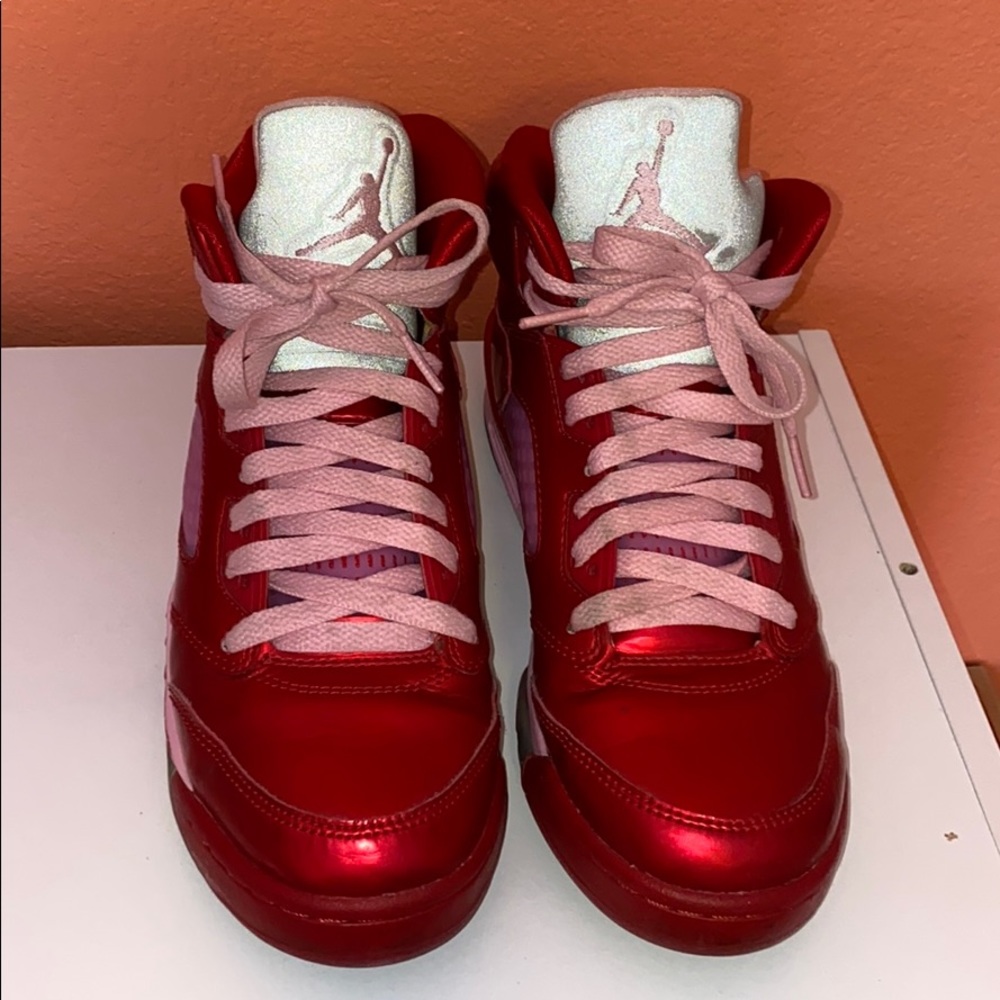 Girls Air Jordan 5 Retro Valentine’s Tennis